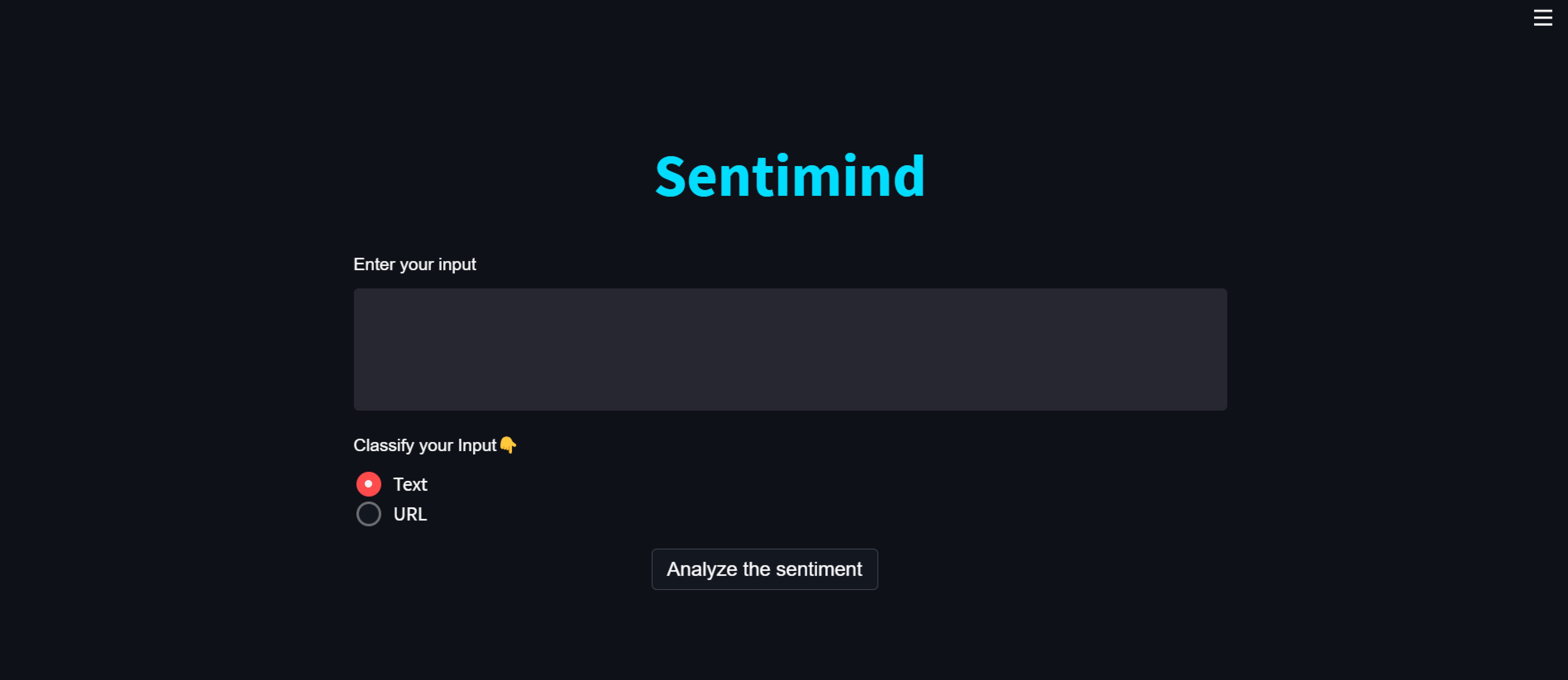 Sentimind Mini Project